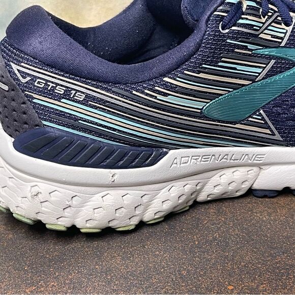 Brooks Adrenaline GTS 19 1202841B450 Blue Women’s Running Shoes Size 10.5B - Picture 6 of 16